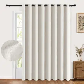 Cur-hua-100108be 100% Blackout Shield Sliding Door Curtains Extra Wide 108 Inch Long
