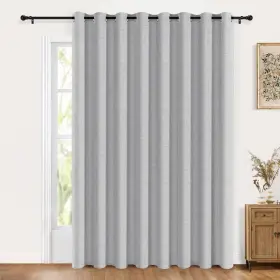 Cur-hua-10096gr 100% Blackout Shield Sliding Door Curtains Extra Wide 96 Inch Long
