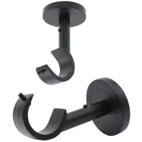 A Key Tech 676525559011 Curtain Rod Holders For Wall 2 Pack Ceiling Mount Bracket Set Hardware Brac