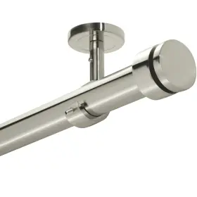 A Key Tech 676525914469 Ceiling Curtain Rod 48-84 Adjustable Mounted Ro