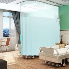 Jyl-001 Abbrige Flame Retardant Hospital Curtain Hanging Medical Privacy Room Divider Cubicle