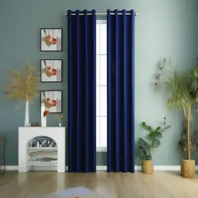 Navy-52240 Abbrige Extra Long Blackout Curtains - 72 To 240 Inch Length Total Tall Curt