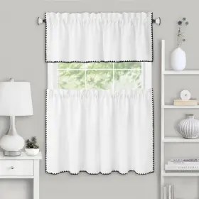 Achim 054006273692 Kendal Tier And Valance Window Curtain Set