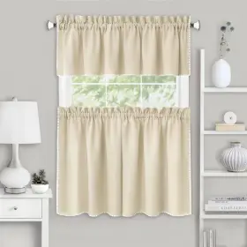 Achim 054006273760 Kendal Tier And Valance Window Curtain Set Lwk1ovagqf8zusai1u8akgstd8mu7mbs
