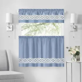 Achim 054006276945 Paige Tier And Valance Window Curtain Set