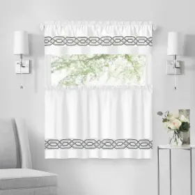 Achim 054006277058 Paige Tier And Valance Window Curtain Set