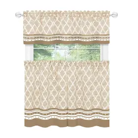 Achim 054006278550 Boho Printed Tier And Valance Set - 2 Sizes R1crdfvk4lkn3nc7qzuxkgstd8mu7mbs