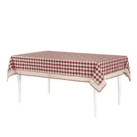 Bct120bu24 Achim Buffalo Check Tablecloth Burgundy 60x120