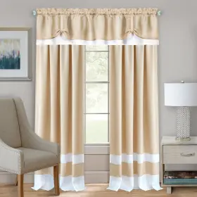 Drpn63tw06 Achim Light Filtering Curtain Panel For Windows - 52 X 63 Lightweight Rod P
