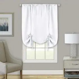 Drtu63wt06 Achim Light Filtering Darcy Tie-up Window Shade - 58 Inch Width 63 Leng
