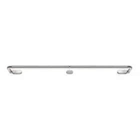 Inodyl3604 Achim Innovative Dylan Wrap Around Window Curtain Rod - 1/2 Inch 36-66 Brushed Nickel