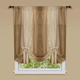 Omtu63ss06 Achim Light Filtering Ombre Tie-up Window Shade - 50 Inch Width 63 Leng