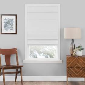 Achim Rsco29wh04 Cordless Roman Shades For Windows - 29 Inch Width X 64 W H White