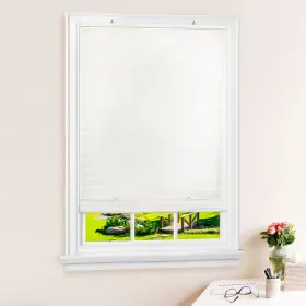 Soco30wh06 Achim Cordless Solstice Vinyl Roll-up Blind - 30 Inch Width 72 Length Quarte