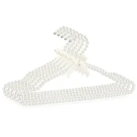 Jjl002501 Adorila 5 Pack Pearl Clothes Hangers Elegant Bridesmaid Closet Coat Storage