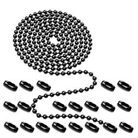 Aeknewo Apc-4 Black Ceiling Fan Pull Chain 160 Inch Rustproof 3mm Beaded Ball Exten