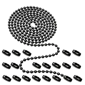 Apc-4 Aeknewo Black Ceiling Fan Pull Chain 160 Inch Rustproof 3mm Beaded Ball Exten