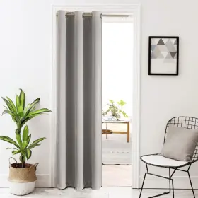 Af246 Aifish Grey Doorway Curtain Solid Blackout Curtains 78 Inch Thermal Insulated Door C