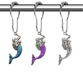 Aimoye 059648056783 Sea Mermaid Shower Curtain Hooks Rings Ocean For Curta Inch