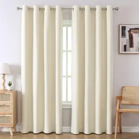 Csmm-bge-52108-airwill Airwill Grommet Blackout Curtains For Living Room Bedroom Window - Set Of 2 W