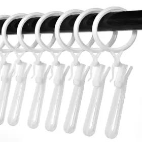 Slcl030 Ajiivao 50pcs Curtain Plastic Hooks Adjustable Pinch Pleat