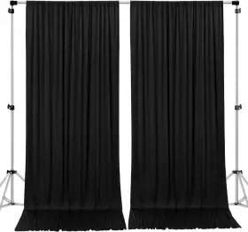 Ak Trading Co. 696303037555 10 Feet X 8 Ifr Polyester Backdrop Drapes Curtains Panels