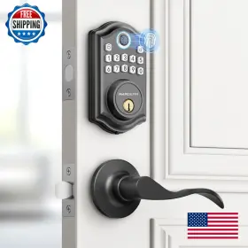 B0d6bt4zvc Akagear Ds10 Keyless Entry Door Lock Handle - 2 Lever Handles Fingerprint