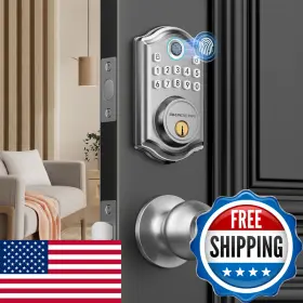 B0d6by5vy7 Akagear Ds10 Keyless Entry Door Lock Knob Fingerprint Electronic