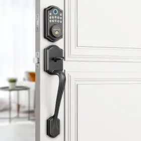 B0f66wmlyr Akagear Ds10 Keyless Entry Door Locks - Keypad Lock Handle Set Fingerprint
