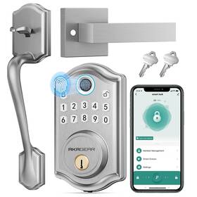 Akagear B0fj1qdt6z Ds10 Pro Keyless Entry Door Lock Deadbolt Handle Set Smart Front