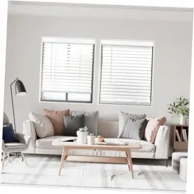 Amxqawtb214720 All Strong Cordless 2 Inch Smooth Faux Wood Blind 22 W X 72 H White