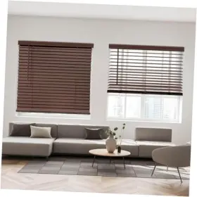 Amxqjbkx570480 All Strong Cordless 2 Inch Signature Faux Wood Blind 57.5 W X 48 H Bark Brown