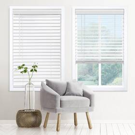 All Strong Amxqjwtx204640 Cordless 2 Inch Signature Faux Wood Blind 21 W X 64 H Embossed White