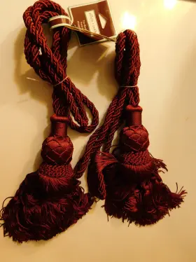 Allen Roth 679610482713 Set 0f 2 And Tie Back -32 Inch Rope With 10 Tassel Model 48271