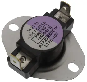 Limit-175f Alliance Laundry Systems M406412 Thermostat Vlt/wht