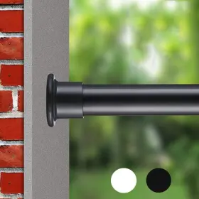 Az08301 Allzone Heavy Duty Tension Curtain Rod For Window 83-123 Inches Black