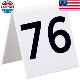 Alpine B076qt1l62 Industries 25 Pcs Acrylic Tent Style Table Numbers 3x3 Numbered 76