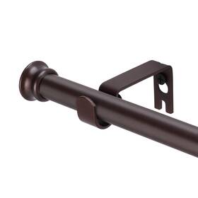 Alskarhem 702909559497 Standard Decorative Window Curtain Rods 30 To 88 Inch 5/8 30-88 Brown