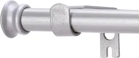 Alskarhem 702909559510 Standard Decorative Window Curtain Rods 30 To 45 30-45 Inch Silver