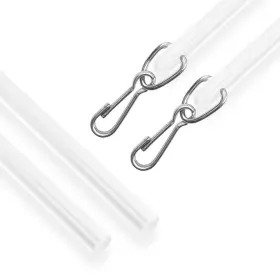 Amazing Drapery Hardware 611138459792 Clear Acrylic Wand 24-inches 2 Pack - Invisible And Sturdy Curtain Pu