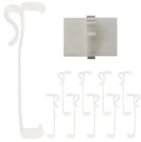 Amazing Drapery Hardware 848784025426 3.25 Inch Clear Valance Clips For Top Blind Brands And Window Shades 10-pack -