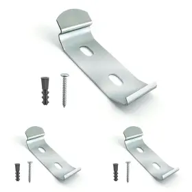 Vbbc-11516-3pkws Amazing Drapery Hardware Vertical Blind Bracket Clips For 1-15/16 Inch Headrail With Mounting Screws A