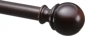 1008751-237-a60 Amazon Basics Adjustable Curtain Rods For 72 Inch To 144 Bronze