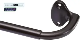 244242-758-a60 Amazon Basics Room Darkening Blackout Curtain Rod - 28 Inch To 48 Bronze
