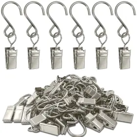 Amzseven 194467449479 Stainless Steel S Hooks Curtain Clips 50 Pack Hanging Party Lights Ha