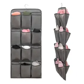 A12d12b Anizer Dual Sided Hanging Shoe Organizer For Closet With 24 Large Pockets Han