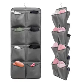 A8d18b Anizer Dual Sided Hanging Closet Organizer Shoe Rack Holder With 26 Large Poc