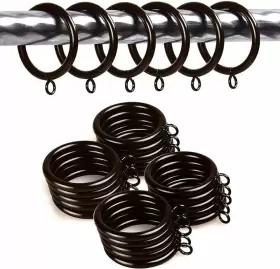 Anjuu 286789873294 36 Pack 38mm Inner Diameter Metal Curtain Drape Sliding Eyelet Rings Brown Cocoa