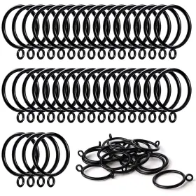 Anjuu 764938836420 36 Pcs 38mm Inner Diameter Curtain Rings Metal Drape Sliding Eyelet R