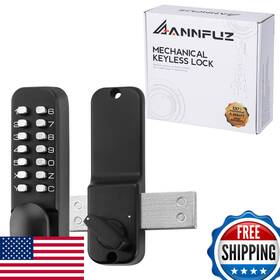 Annfuz B0cp3bw4bb Mechanical Keyless Keypad Entry Door Knob Lock Boltsingle-sided Passcode